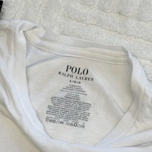 white Polo Ralph Lauren tshirt - Picture 2 of 4